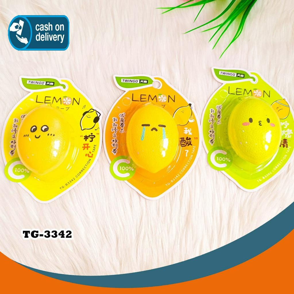 

TIPE X ROLL MODEL BUAH LEMON TWINGO TG-B3342 KARAKTER KUCING BEBEK SAPI IMUT CORRECTION TAPE TIP EX UNIK TIP-X LUCU