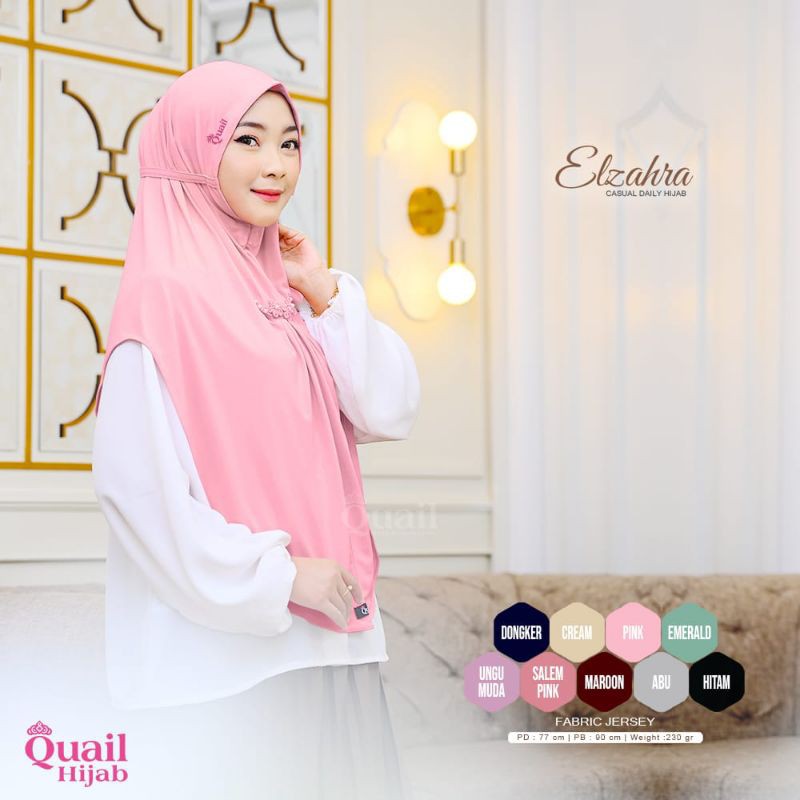 ELZAHRA CASUAL DAILY HIJAB QUAIL