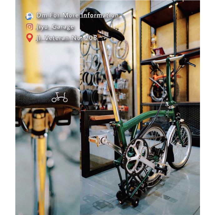 Sepeda Brompton S6L Racing Green BNIB