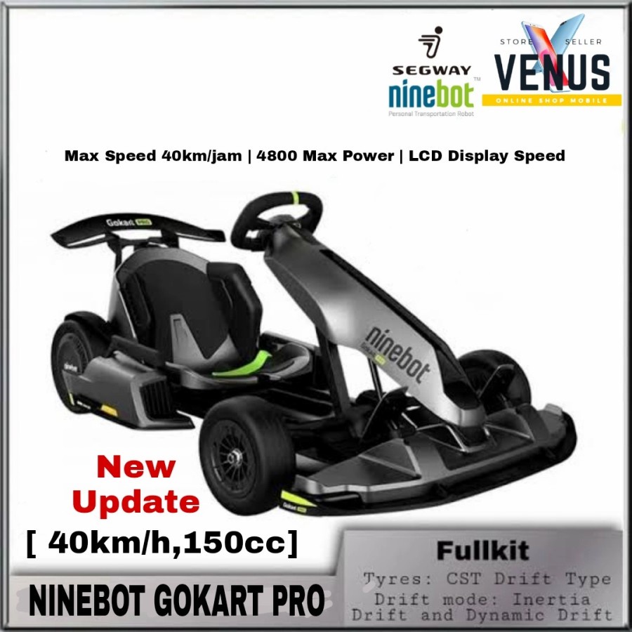 Ninebot Gokart Pro Edition Fullkit (40kmh, 150cc) By Segway