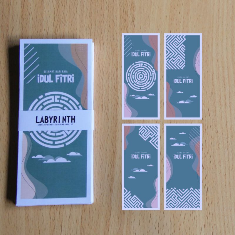 

Amplop lebaran eksklusif labyrinth, 1 paket isi 8 pcs