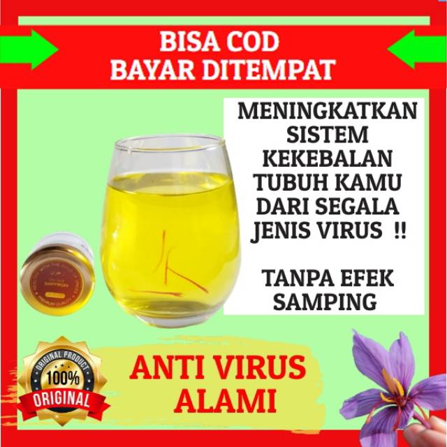 ( Cod ) Bunga Saffron Safron Original Anti Virus Disenfektan Alami