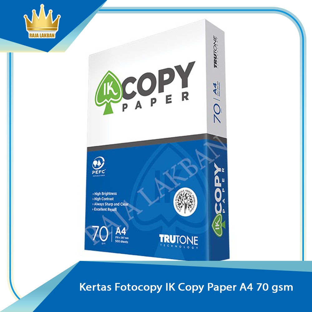 

Kertas Fotocopy IK / INDAH KIAT Copy Paper A4 70 gsm