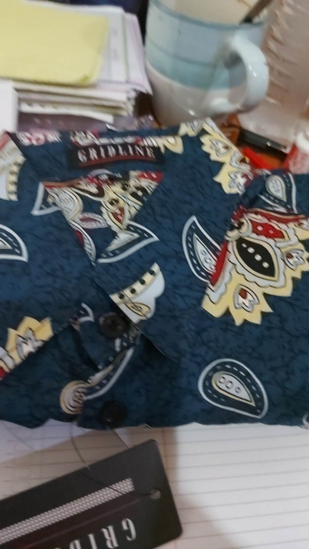 [gridline - Regular1] Kemeja Batik Pria Katun Lengan Pendek Regular R021 R022 R023 R024 R025 R026