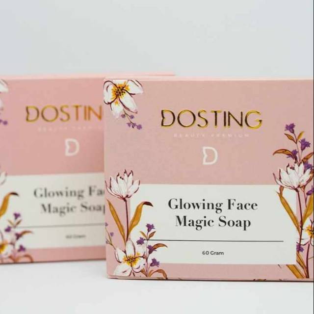 Free Gift Sabun Dosting Glowing Face Magic Soap/ Dosting Savun Pemutih Wajah Secara Alami Aman BPOM