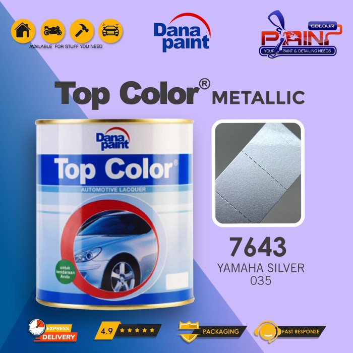 Top Color Metallic 7643 Yamaha Silver 035 - Cat Duco