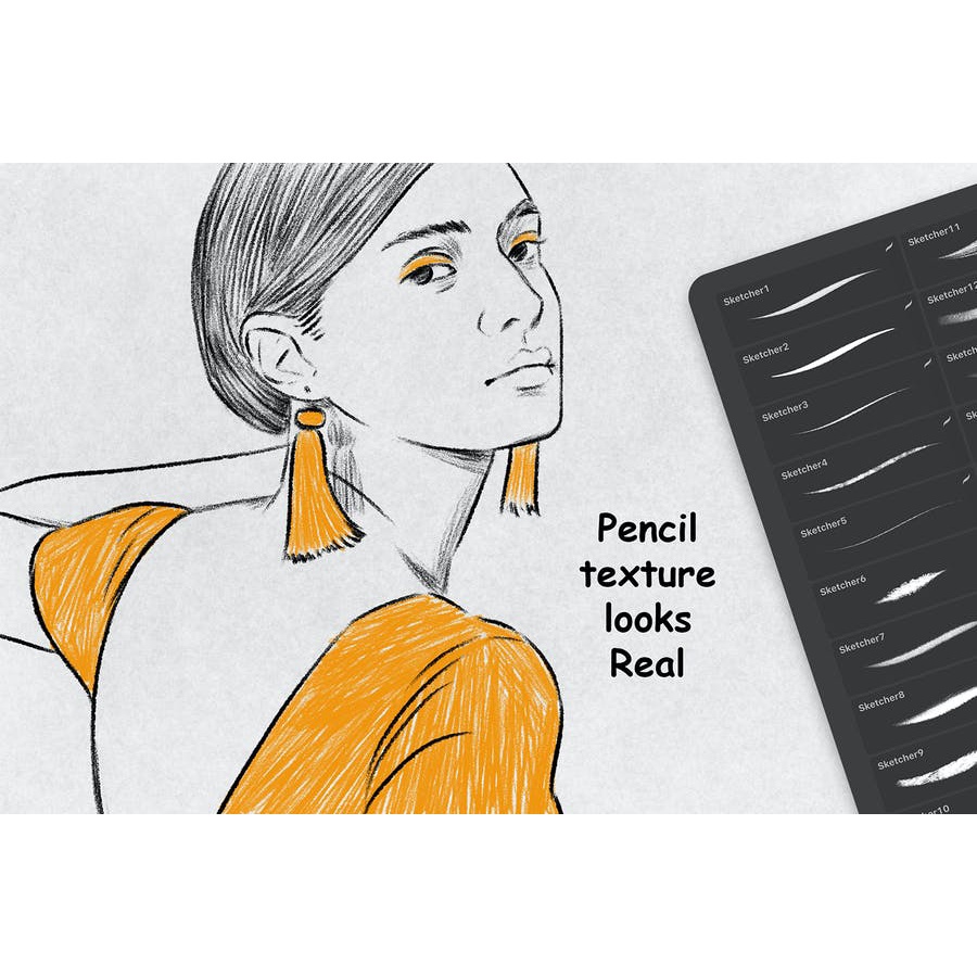 Sketcher Brushes - Procreate Brush