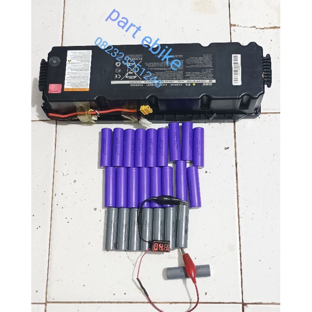 baterai 18650 skuter ninebot  max G30 dan fiido