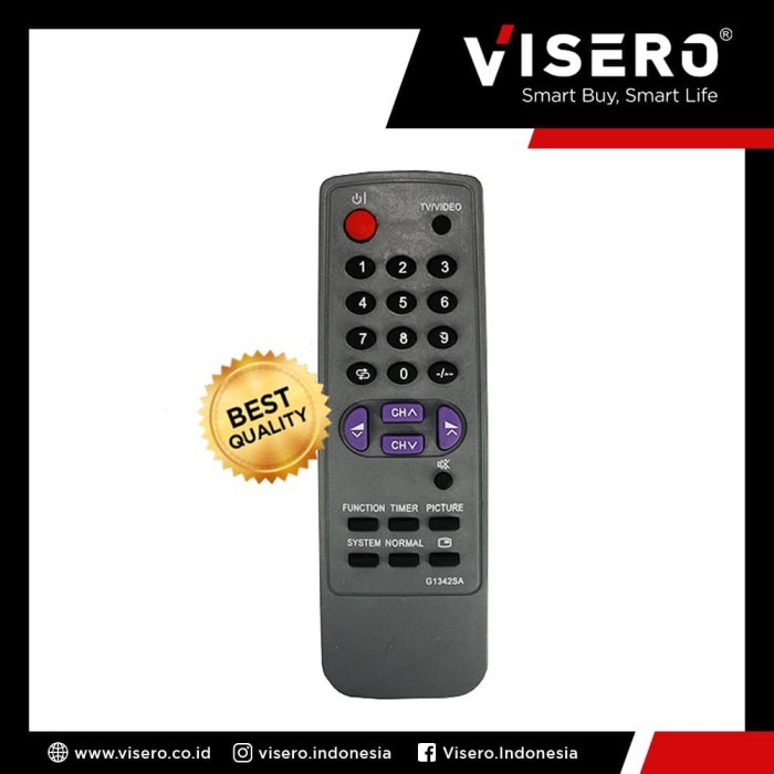 Remot / Remote Multi TV Tabung Sharp / Sharp Abu Visero (GA-1342SA)