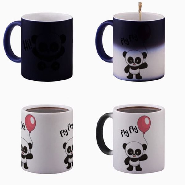 Mug Bunglon / Magic Custom Satuan / Custom Mug Bunglon Tahan Panas, Keramik. Gelas Mug Kopi, Cangkir