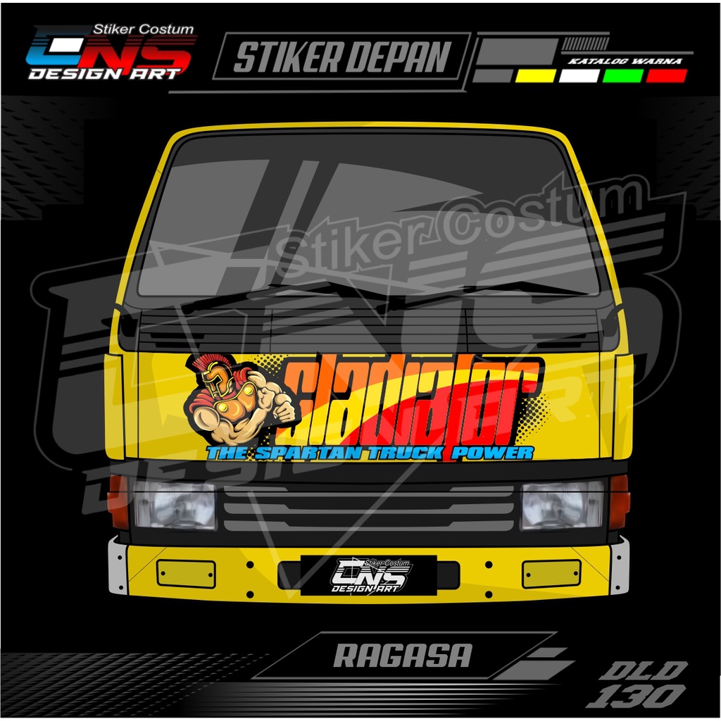 Stiker Kabin Depan Truk Ragasa Sticker Depan All Truk Canter Ragasa Umplung Sticker Cutting Printing