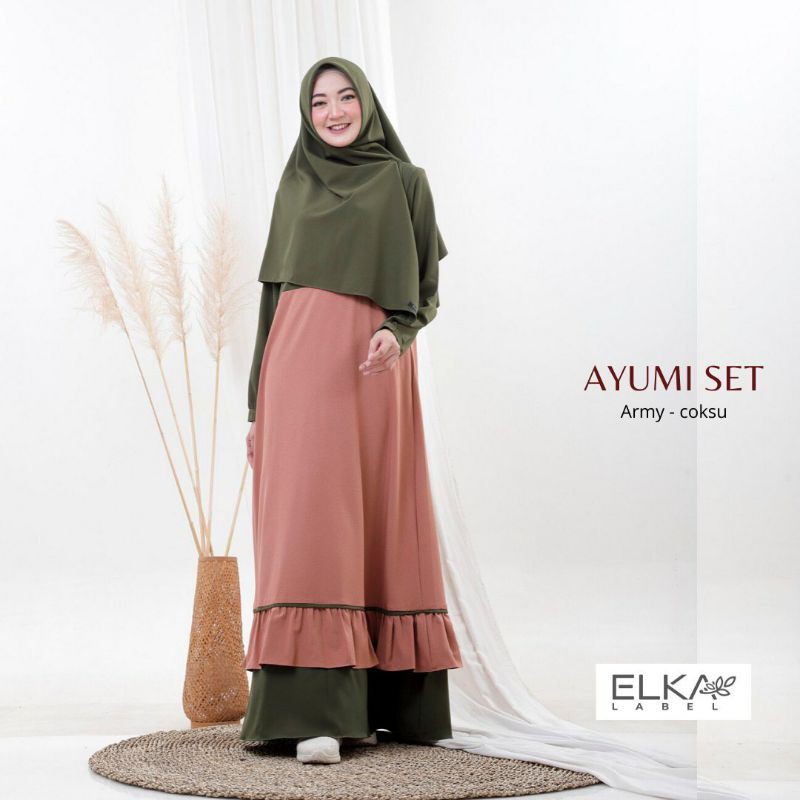 GAMIS SET POLOS AYUMI ORI BY ELKA