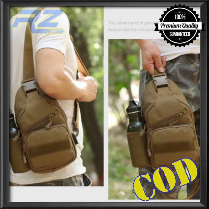 Tas Selempang Tas Pria Slempang Sling Bag Waistbag Pria Tactical Army USB RZ 325