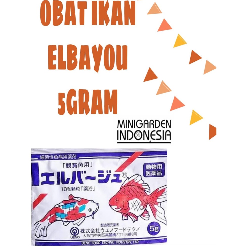 ELBAYOU 5 GRAM OBAT IKAN ELBAYU OBAT IKAN KOI INFEKSI JEPANG EL BAYOU