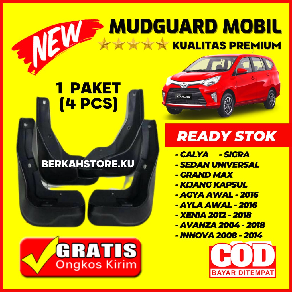 Mudguard Mobil Karpet Lumpur Calya Sigra Kualitas Premium Avanza Xenia Kijang Grand Max Agya Ayla