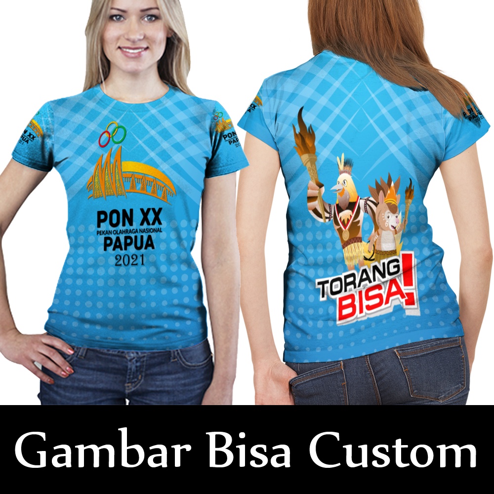 PON Papua XX 2021 Kaos Dewasa/Anak Fullprint || Kaos Baju Jersey PON Papua XX 2021 Custom Bisa Pake 