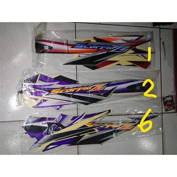 Striker Motor Bodi /   Striping lis&Stiker Body&Stiker Motor Scorpio Z 2006 2007