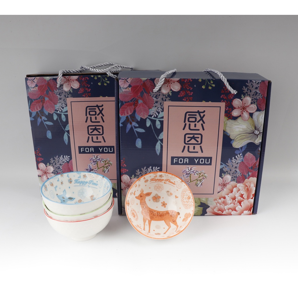 Mangkok Set / Mangkok Jepang Set Kotak Gift/Kado premium quality