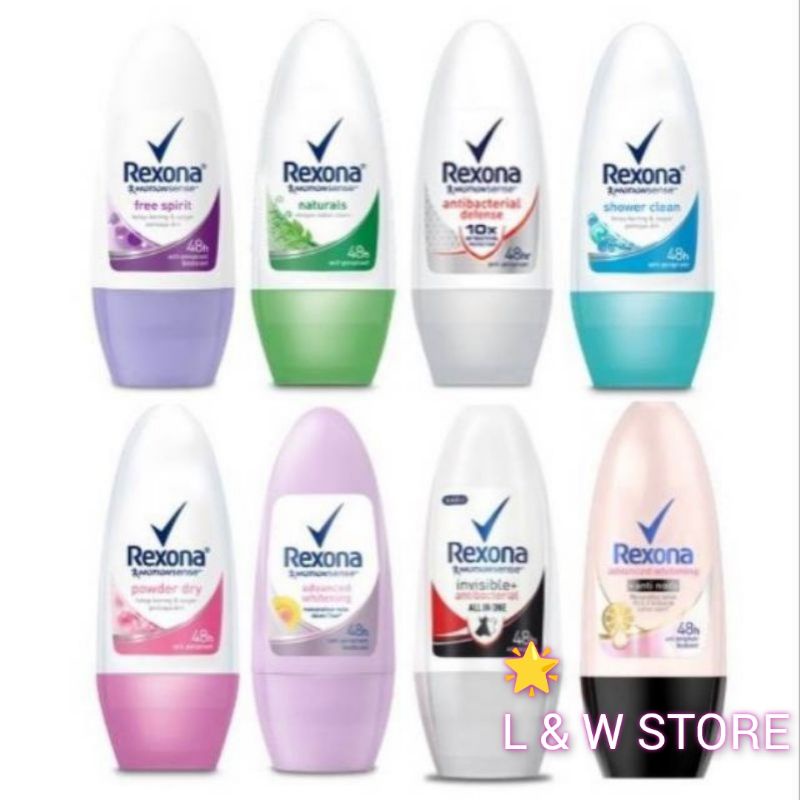 REXONA DEODORANT 45ML/ROLL ON WOMEN