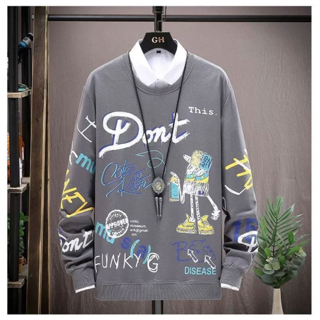 AMOSJKT28.BAJU SWEATER FUNGKY/ATASAN LENGAN PANJANG/ATASAN PRIA WANITA/JUMPER