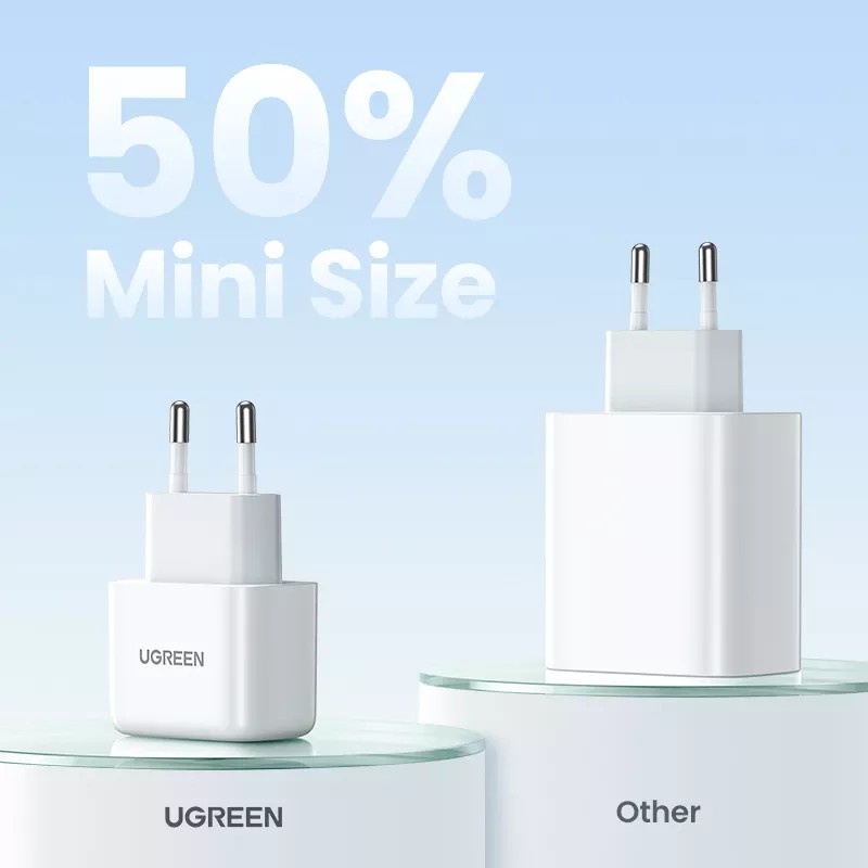 UGREEN Charger iPhone 20W Fast Charging Quick charge Mini Size Asli