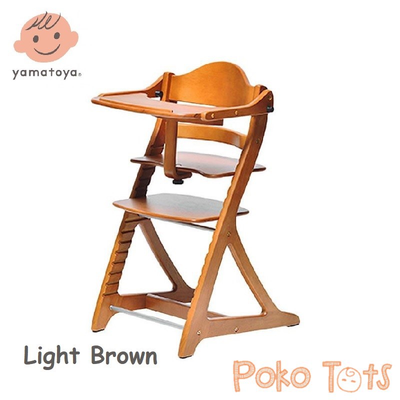 Yamatoya Sukusuku Plus Table Kursi Makan Anak Kayu Baby High Chair