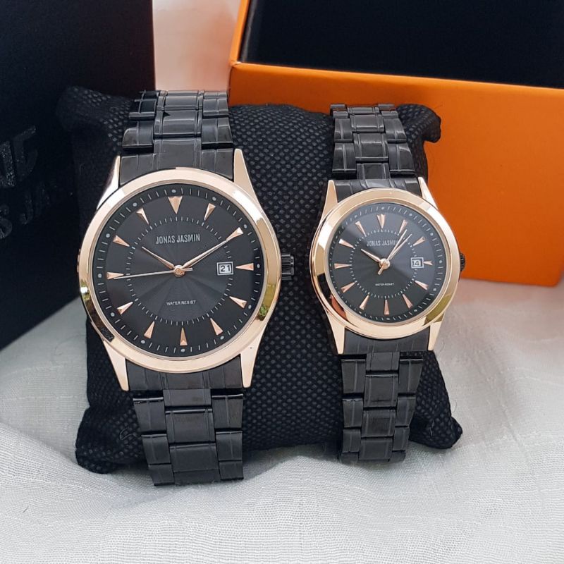 Jam Tangan Fashion Couple Analog Jonas Jasmin JJ 3109 Rantai Original