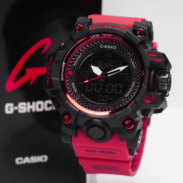 JAM TANGAN PRIA G SHOCK GG GWA 1000 MERAH HITAM Shopee Indonesia
