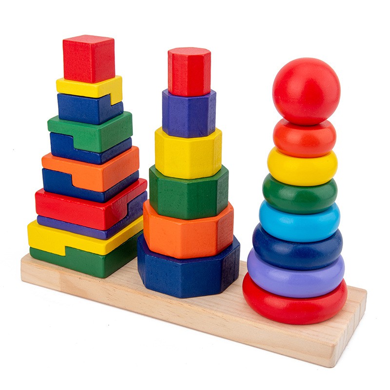 TweedyToys - Rainbow Block 3 Set / Mainan Blok Pelangi 3 Set