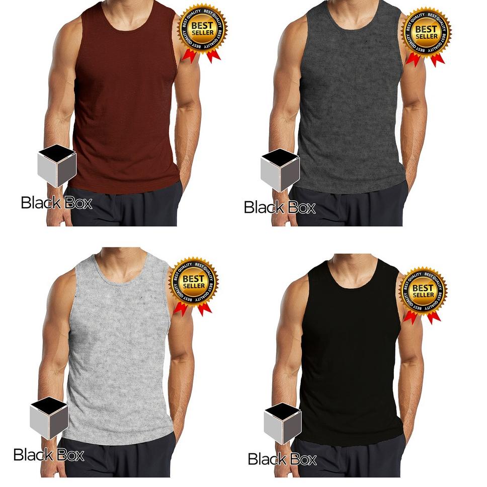 Ready KAOS SINGLET PRIA DISTRO POLOS/KAOS DALAM PRIA/SINGLET COWOK//LEKBONG PRIA DISTRO-BLACKBOX - 5