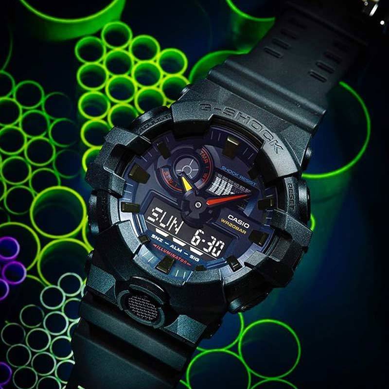 [ PROMO ] Jam Tangan Pria Casio G-Shock GA-700BMC-1ADR Digital Analog Tokyo Streets Original Garansi