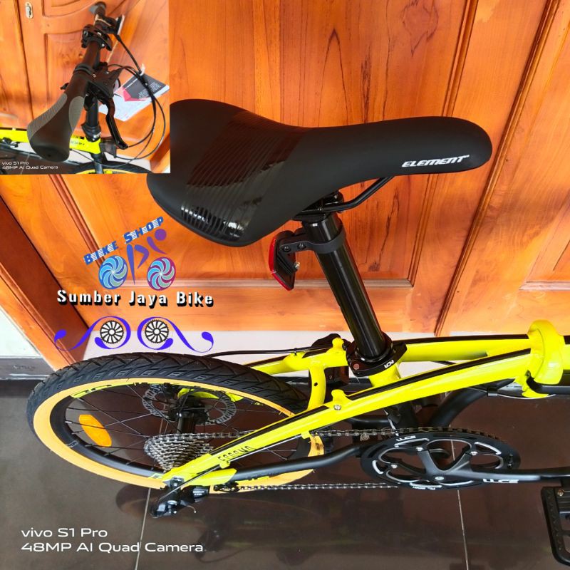 Sepeda Lipat 20 Inch Element Ecosmo 10sp Bike For Ibadah Hydraulic