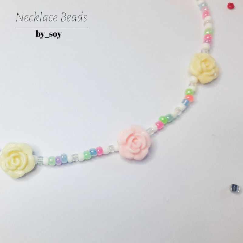 Choker Necklace Beads / Kalung Choker Manik-Manik