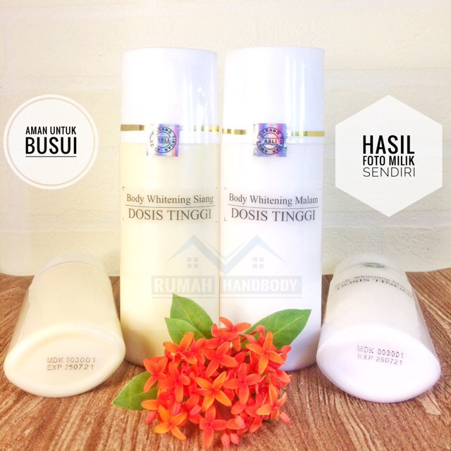 [ORIGINAL] HB PEMUTIH EXTRA WHITENING DOSIS TINGGI HANDBODY LOTION / PEMUTIH BADAN BPOM / TUBUH