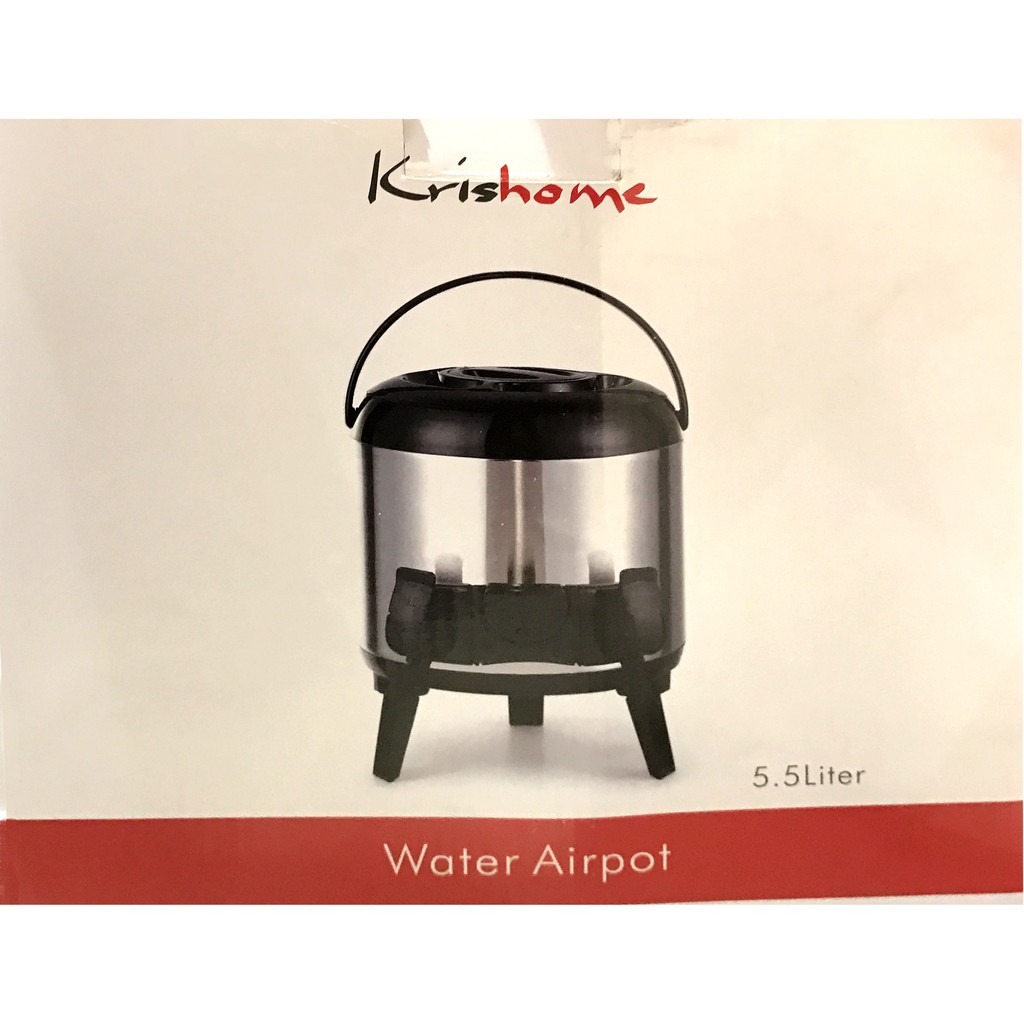 Krishome Water Airpot Hot And Cold 5.5L Termos Air Panas Kapasitas 5.5 Litter Air Pot