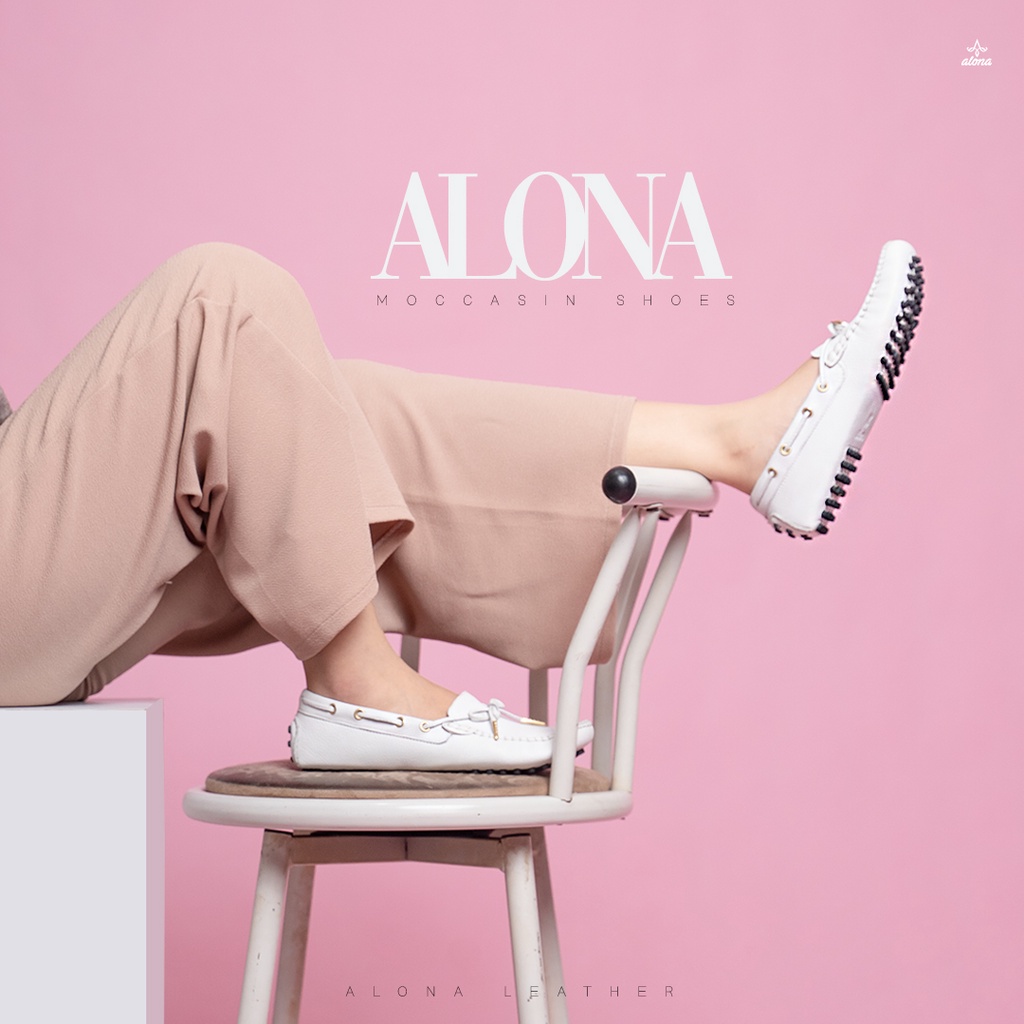 Sepatu wanita kulit elegan casual Alona Genie Shoes