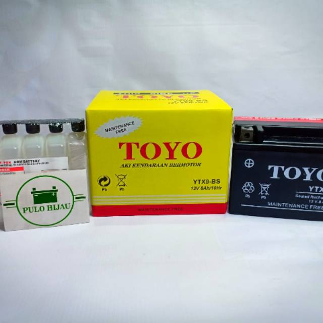 AKI MOTOR TOYO KAWASAKI NINJA 250 YTX9 KERING