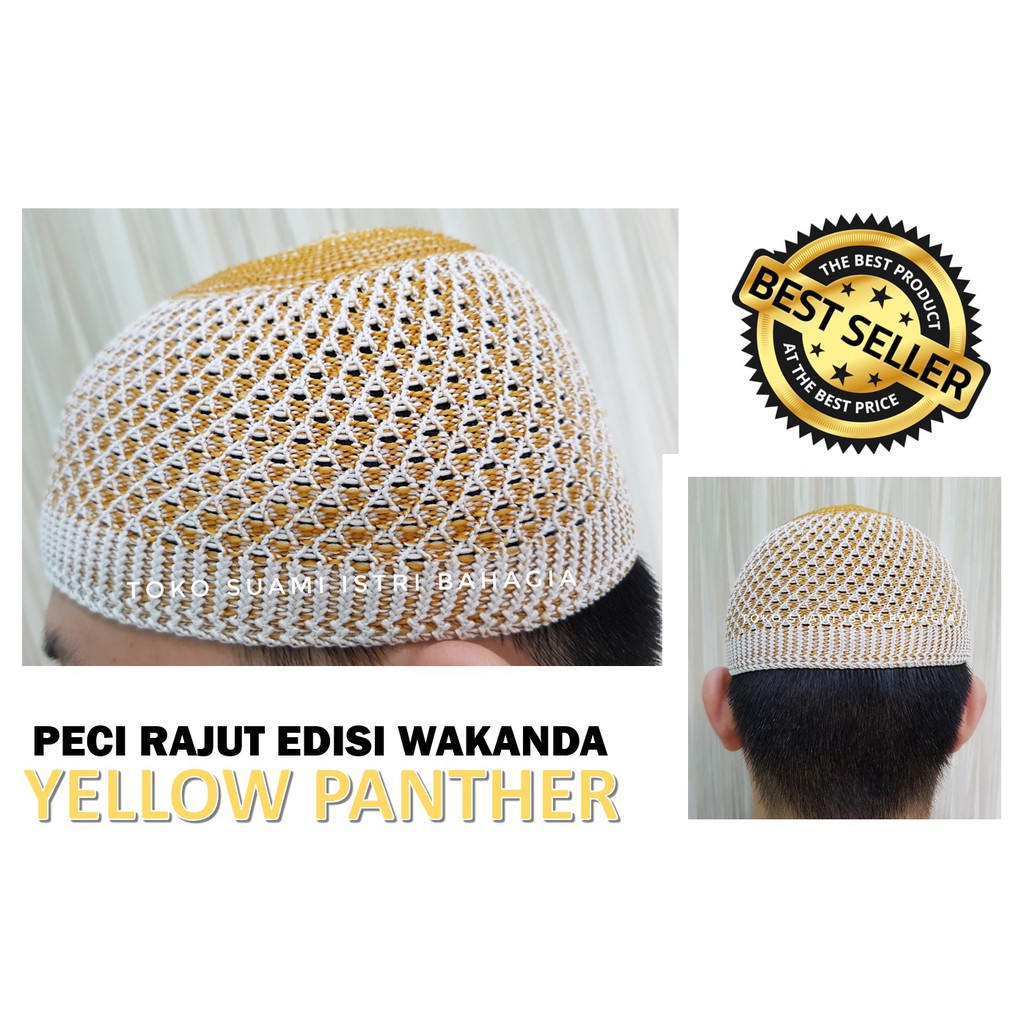 Peci Rajut Wakanda Premium / Kopiah Songkok Wakanda Premium