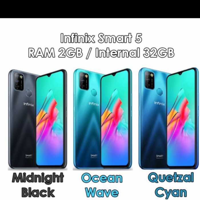 Infinix smart 5 ram 2/32 resmi - Hitam