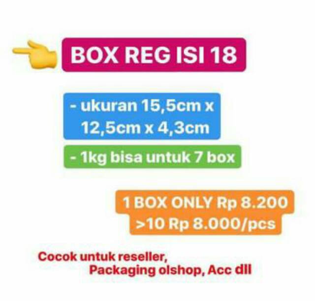 Regular Macaron Box Tanpa Isi Harga Murah