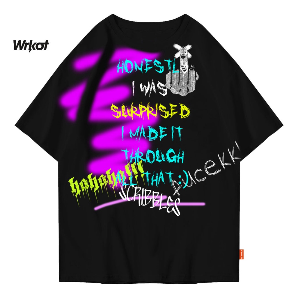 Workout Stretwear x Scribbles Kaos Oversize Original Workout Basic Pylox