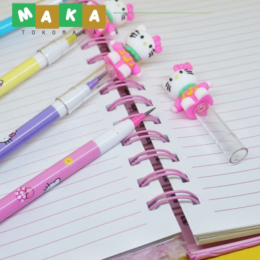 

pensil susun hello kitty pensil peluru pensil bensia pensil cetek mekanik alat tulis sekolah ATk murah import lucu unik