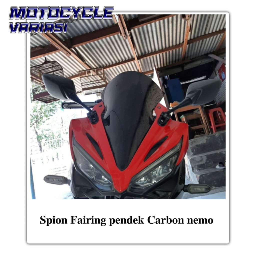 Spion Fairing pendek Carbon nemo 1003 R25 Cbr Ninja Gsx R15