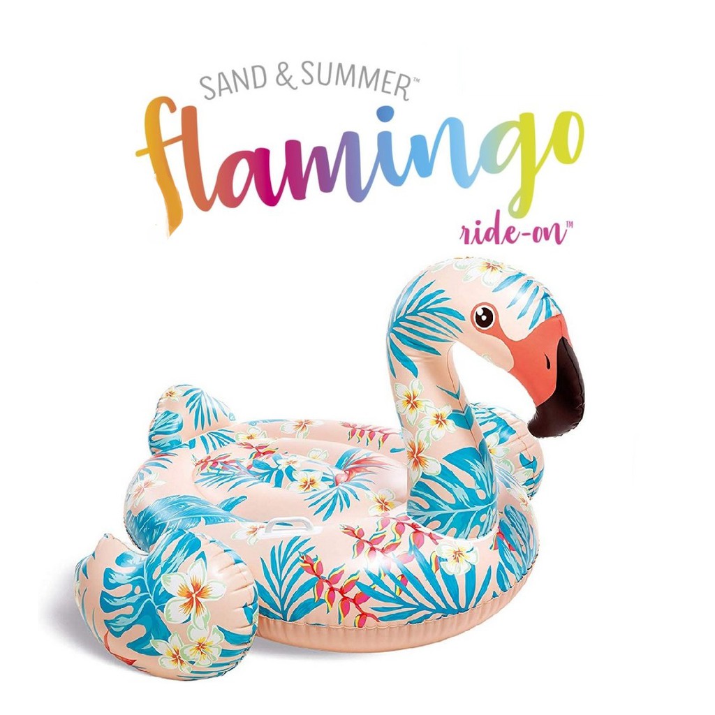 Pelampung Renang Flamingo Tropical Flamingo Floaties Ride On Intex