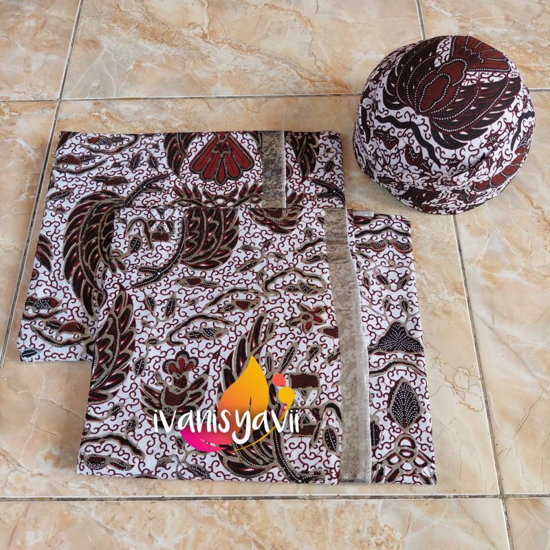 1set Jarik + Blangkon Pengantin, Motif Semen Baru