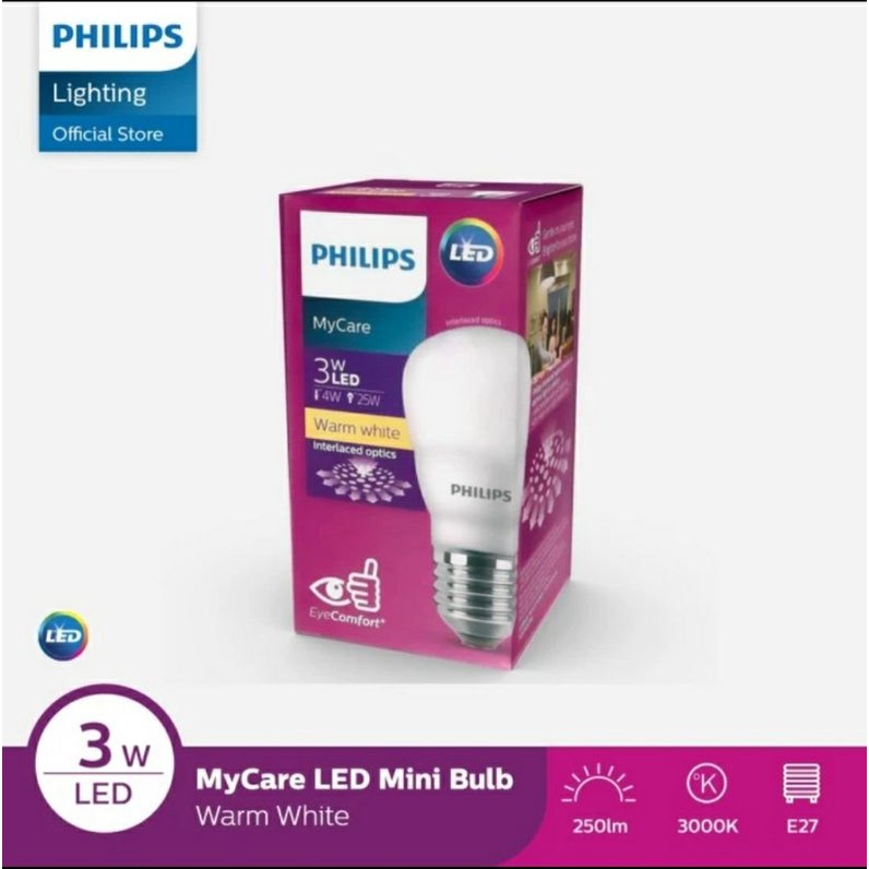 Lampu Led Philips 3w Kuning 3 Watt Warmwhite