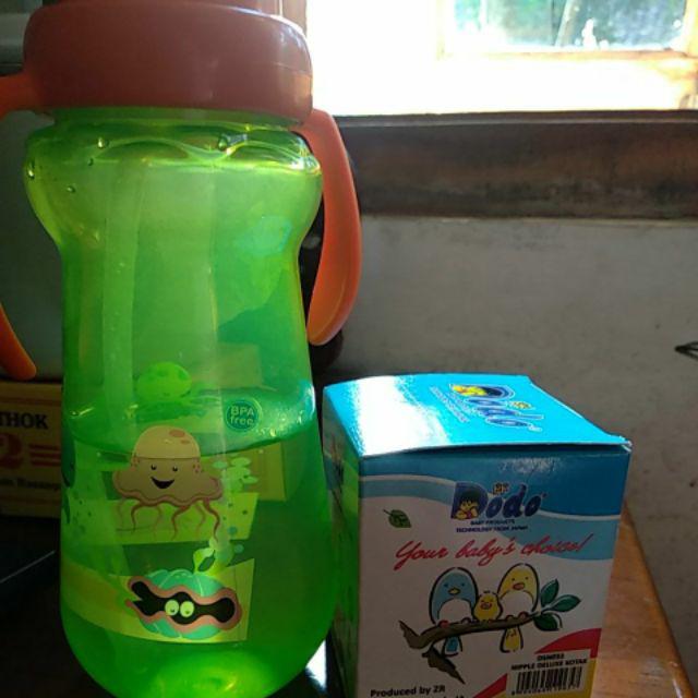 Botol Minum Anak Sedotan Silikon / Dodo Sport Handle Cup Big 300ml Bpa Free