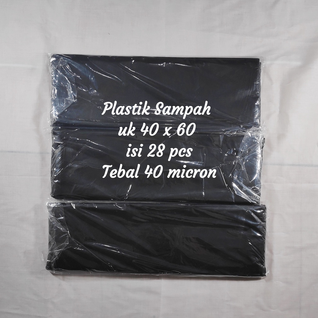 Khusus Gosend Plastik sampah  (isi 50 bks) - trashbag hitam semua ukuran