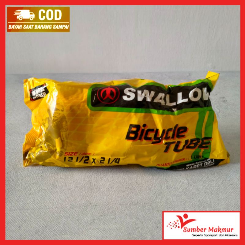 Ban Dalam Sepeda Anak Swallow Ukuran 12 1/2 x 2 1/4 (12 x 1.75 - 2.30)