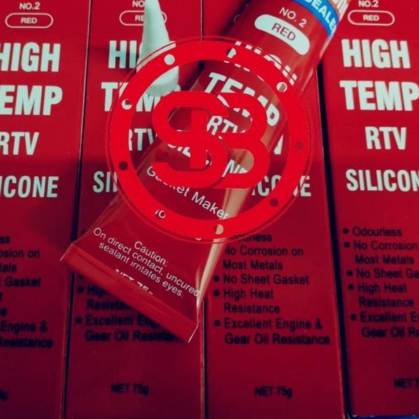 

Special Lem Threebond SUPER SEALER No.2 HIGH Temp RTV Silicone Red Merah 75gr / 75 GR